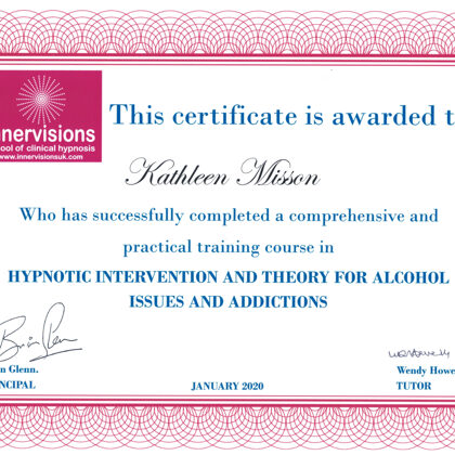 Hypnotherapy for alcohol issues