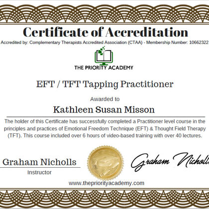 EFT Emotional Freedom Technique Tapping Practitioner